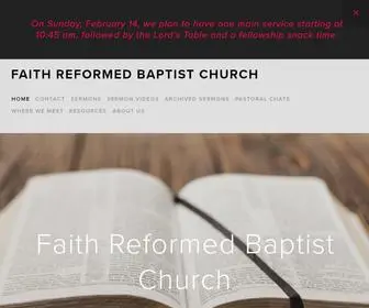 Faithreformedbaptistchurch.com(Faith Reformed Baptist Church) Screenshot