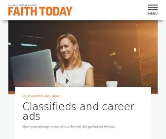 Faithtoday.ca(Faith Today) Screenshot