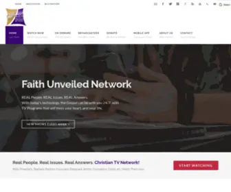 Faithunveilednetwork.com(Christian TV Network) Screenshot