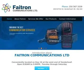 Faitron.ca(Faitron Communications Ltd) Screenshot
