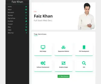 Faizkhan.in(Full Stack Web Developer in Raebareli) Screenshot