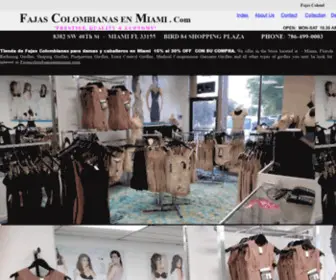 Fajascolombianasenmiami.com(Tienda de Fajas Colombianas) Screenshot