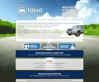 Fajua.org(Florida Automobile Joint Underwriting Association) Screenshot