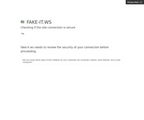 Fake-IT.ws(Fake it is now Outputter. Its your website for the biggest generators collection) Screenshot