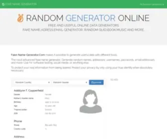 Fake-Name-Generator.com(Fake name generator) Screenshot