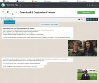 Fakechatapp.com(Create fake WhatsApp and Messenger messages) Screenshot