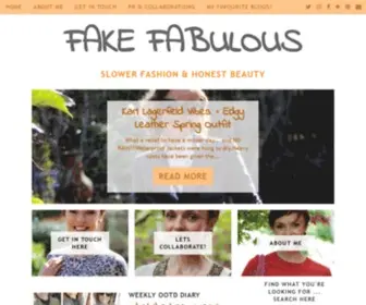 Fakefabulous.com(Over 40 Style and Fashion Blog. Fake Fabulous) Screenshot