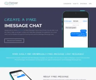 Fakeimess.com(Fake iMessage Chat Generator Maker) Screenshot