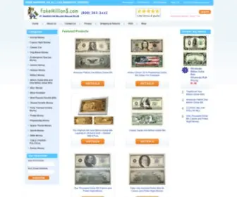 Fakemillions.com(Million Dollar Bills) Screenshot