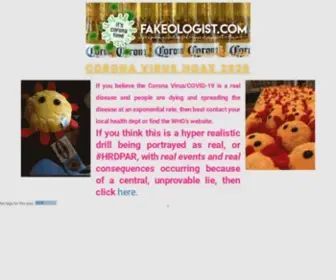 Fakeologist.com(Exposing media fakery one PsyOp at a time) Screenshot
