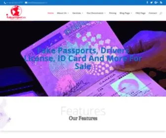 Fakepassport.cc(We help you Buy a Passport Online) Screenshot