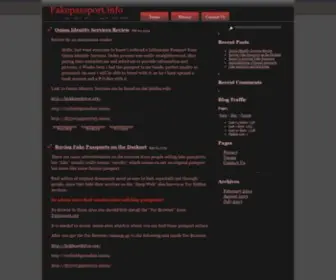 Fakepassport.info(Fakepassport info) Screenshot