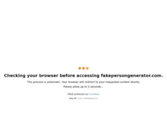 Fakepersongenerator.com(Generate fake person(identity)) Screenshot