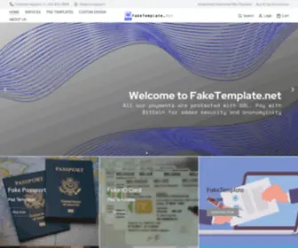 Faketemplate.net(Fake Template Account Verification PSD Editable Passport) Screenshot