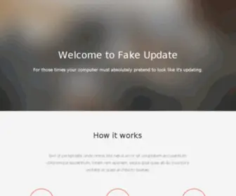 Fakeupdate.com(Fake Update) Screenshot