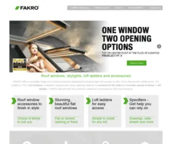 Fakro.co.uk(Roof Windows) Screenshot