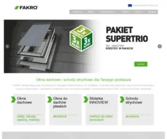 Fakro.pl(Okna dachowe) Screenshot