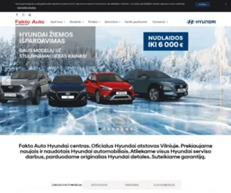 Fakto-Hyundai.lt(Fakto Auto Hyundai centras) Screenshot