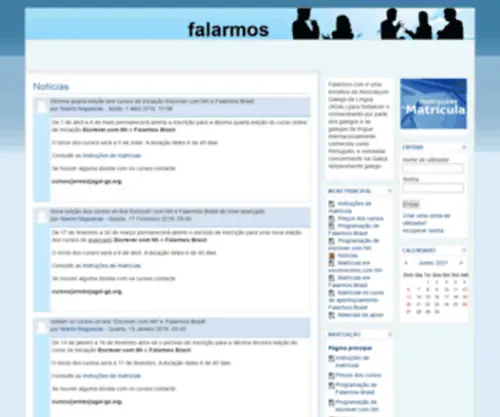 Falarmos.com(Moodle) Screenshot