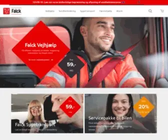 Falck.dk(Få sikkerhed og hjælp af Falck) Screenshot