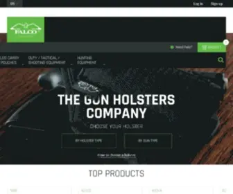 Falcoholsters.com(Perfect fit custom made gun holsters for wide range of gun types) Screenshot