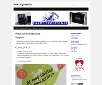 Falkedyreklinik.dk(FALKE DYREKLINIK WP) Screenshot