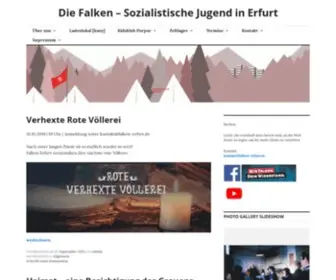 Falken-Erfurt.de(Sozialistische Jugend) Screenshot