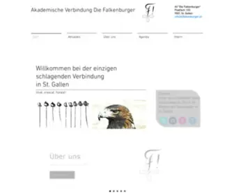Falkenburger.ch(Akademische Verbindung Die Falkenburger zu St) Screenshot