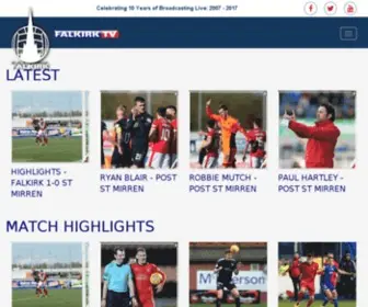 Falkirkfc.tv(The Official TV Channel of Falkirk Football Club) Screenshot