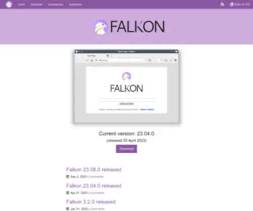 Falkon.org(Falkon) Screenshot