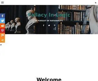 Fallacyinlogic.com(Fallacy in Logic) Screenshot