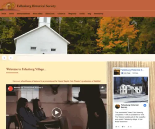 Fallasburg.org(Home of the Fallasburg Covered Bridge) Screenshot
