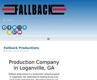 Fallbackproductionstudios.com(Fallback currently streams the following content) Screenshot