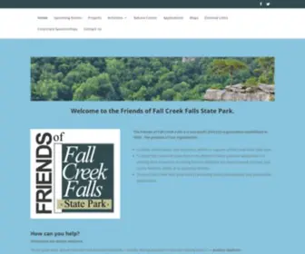 Fallcreekfalls.org(Friends of Fall Creek Falls) Screenshot