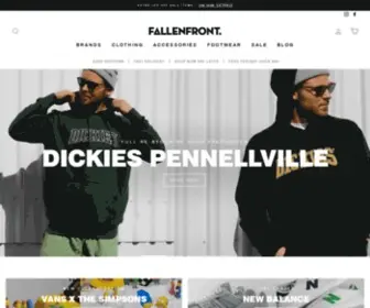Fallenfront.co.nz(Streetwear, Clothing, Menswear & Sneakers) Screenshot