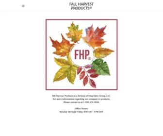 Fallharvestproducts.com(FALL HARVEST PRODUCTS®) Screenshot