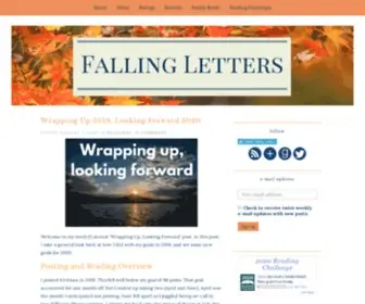 Fallingletters.ca(A book blog) Screenshot