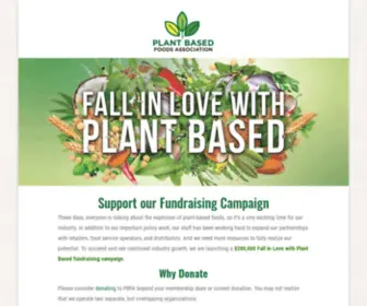Fallinlovewithplantbased.com(Plant Based Foods Association) Screenshot