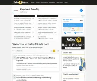 Falloutbuilds.com(Falloutbuilds) Screenshot