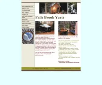 Fallsbrookyurts.com(Falls Brook Yurts) Screenshot