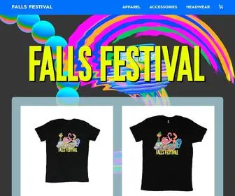 Fallsfestivalmerchandise.com(Falls Festival Official Merch) Screenshot