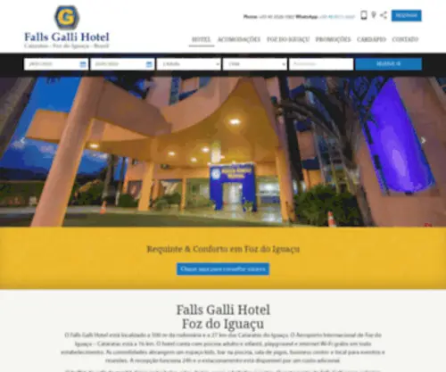 Fallsgallihotel.com.br(Falls Galli Hotel) Screenshot