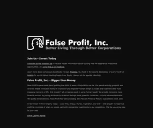 False-Profit.com(False Profit) Screenshot