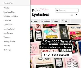 Falseeyelashes.co.uk(Buy False Eyelashes at FalseEyelashes.co.uk) Screenshot
