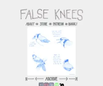 Falseknees.com(False Knees) Screenshot
