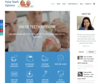 Falseteethoptions.com(False Teeth Options) Screenshot