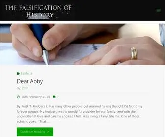 Falsificationofhistory.co.uk(Falsificationofhistory) Screenshot