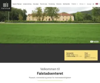 Falstadsenteret.no(Minnested og senter for menneskerettigheter) Screenshot