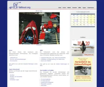 Faltboot.org(Die Welt der faltbaren Boote) Screenshot