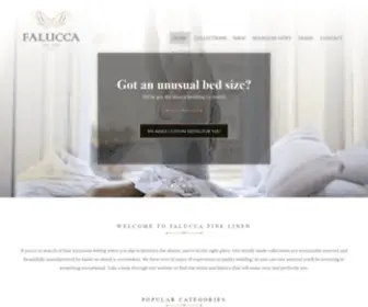 Faluccalinen.co.za(Falucca Linen South Africa's luxury Egyptian Cotton bedding brand) Screenshot